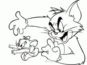 Disegno di Tom e Jerry da stampare e colorare 9