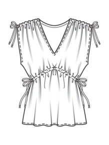Disegno di vestito da donna da stampare e colorare 9