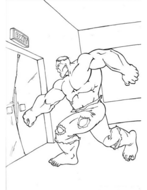 Disegno di Hulk da stampare e colorare 109