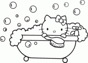Disegno di Hello Kitty da stampare e colorare 39
