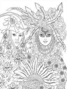 Disegno di maschera da stampare e colorare 28