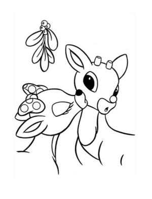 Disegno di cervo da stampare e colorare 28