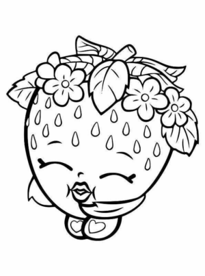 Disegno di fragola da stampare e colorare 24