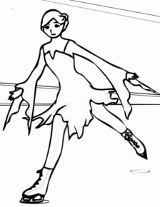 Disegno di pattinaggio da stampare e colorare 4