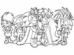 Disegno di Sonic da stampare e colorare 5
