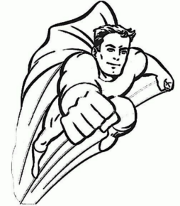 Disegno di Superman da stampare e colorare 57