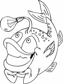 Disegno di pesce da stampare e colorare 292