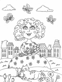 Disegno di primavera da stampare e colorare 14