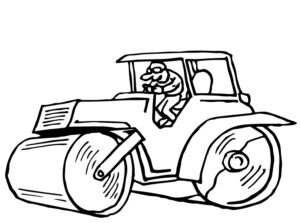 Disegno di mezzo da lavoro da stampare e colorare 39