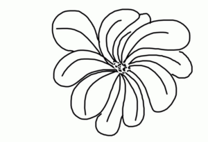 Disegno di fiore da stampare e colorare 173