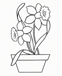 Disegno di fiore da stampare e colorare 170