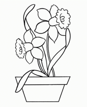 Disegno di fiore da stampare e colorare 170