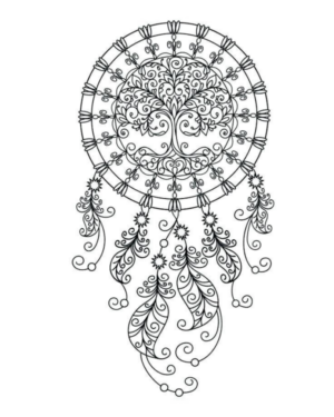 Disegno di acchiappasogni da stampare e colorare 22 Disegno di acchiappasogni da stampare e colorare 22