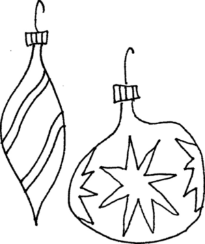 Disegno di palla di Natale da stampare e colorare 7
