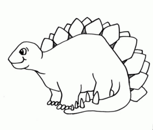 Disegno di Stegosauro da stampare e colorare 14