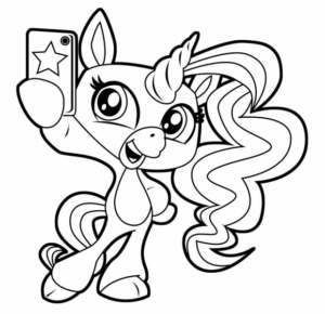 Disegno di unicorno da stampare e colorare 87