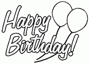 Disegno di compleanno da stampare e colorare 12
