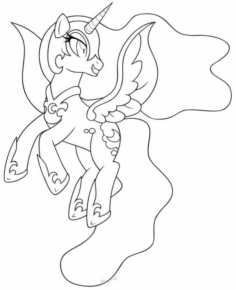 Disegno di unicorno da stampare e colorare 20