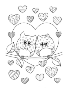 Disegno di San Valentino da stampare e colorare 35