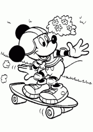 Disegno di Topolino da stampare e colorare 107