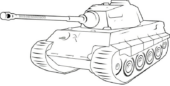 Disegni di Carri Armati da colorare