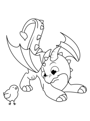 Disegno di Dragon Trainer da stampare e colorare 48