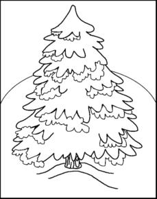 Disegno di albero di Natale da stampare e colorare 60 Disegno di albero di Natale da stampare e colorare 60