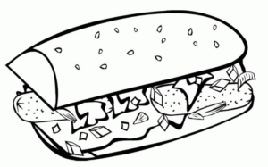Disegno di fast food da stampare e colorare 30