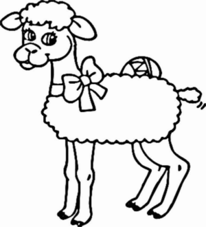 Disegno di pecora da stampare e colorare 72