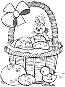 Disegno di uovo di Pasqua da stampare e colorare 136