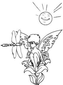 Disegno di fata da stampare e colorare 55