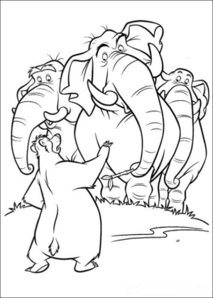 Disegno di Il libro della giungla da stampare e colorare 58 Disegno di Il libro della giungla da stampare e colorare 58