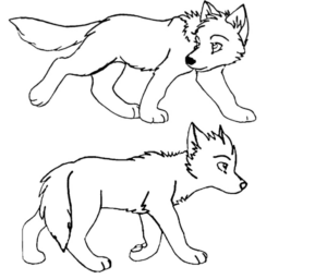 Disegno di lupo da stampare e colorare 51