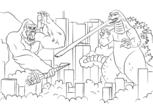 Disegno di Godzilla da stampare e colorare 29