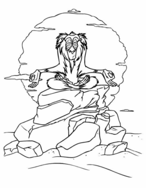 Disegno di Re Leone da stampare e colorare 249