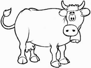 Disegno di mucca da stampare e colorare 40
