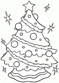 Disegno di albero di Natale da stampare e colorare 50
