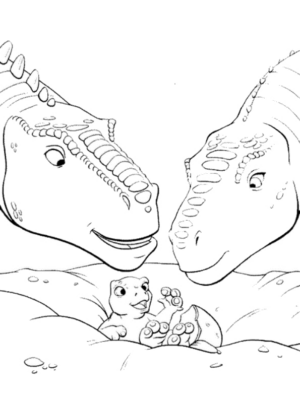 Disegno di Tirannosauro da stampare e colorare 2