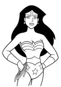 Disegno di Wonder Woman da stampare e colorare