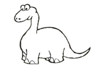 Disegno di Brachiosauro da stampare e colorare 4