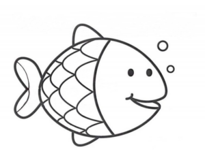 Disegno di pesce da stampare e colorare 244