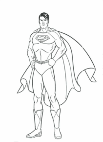 Disegno di Superman da stampare e colorare 45