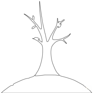 Disegno di albero da stampare e colorare 105