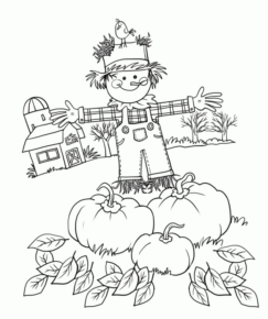 Disegno di spaventapasseri da stampare e colorare 6
