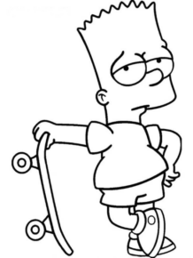 Disegno di I Simpson da stampare e colorare 44