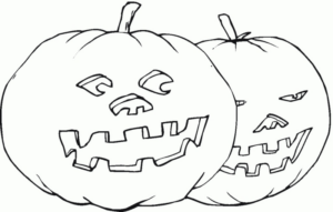 Disegno di zucca di Halloween da stampare e colorare 156 Disegno di zucca di Halloween da stampare e colorare 156