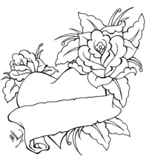 Disegno di cuore da stampare e colorare 51