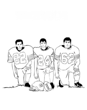 Disegno di football americano da stampare e colorare 12