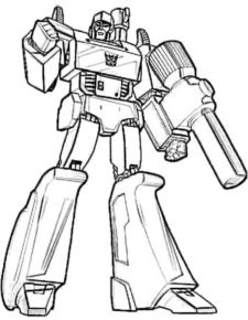 Disegno di Transformers da stampare e colorare 58