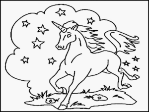 Disegno di unicorno da stampare e colorare 17